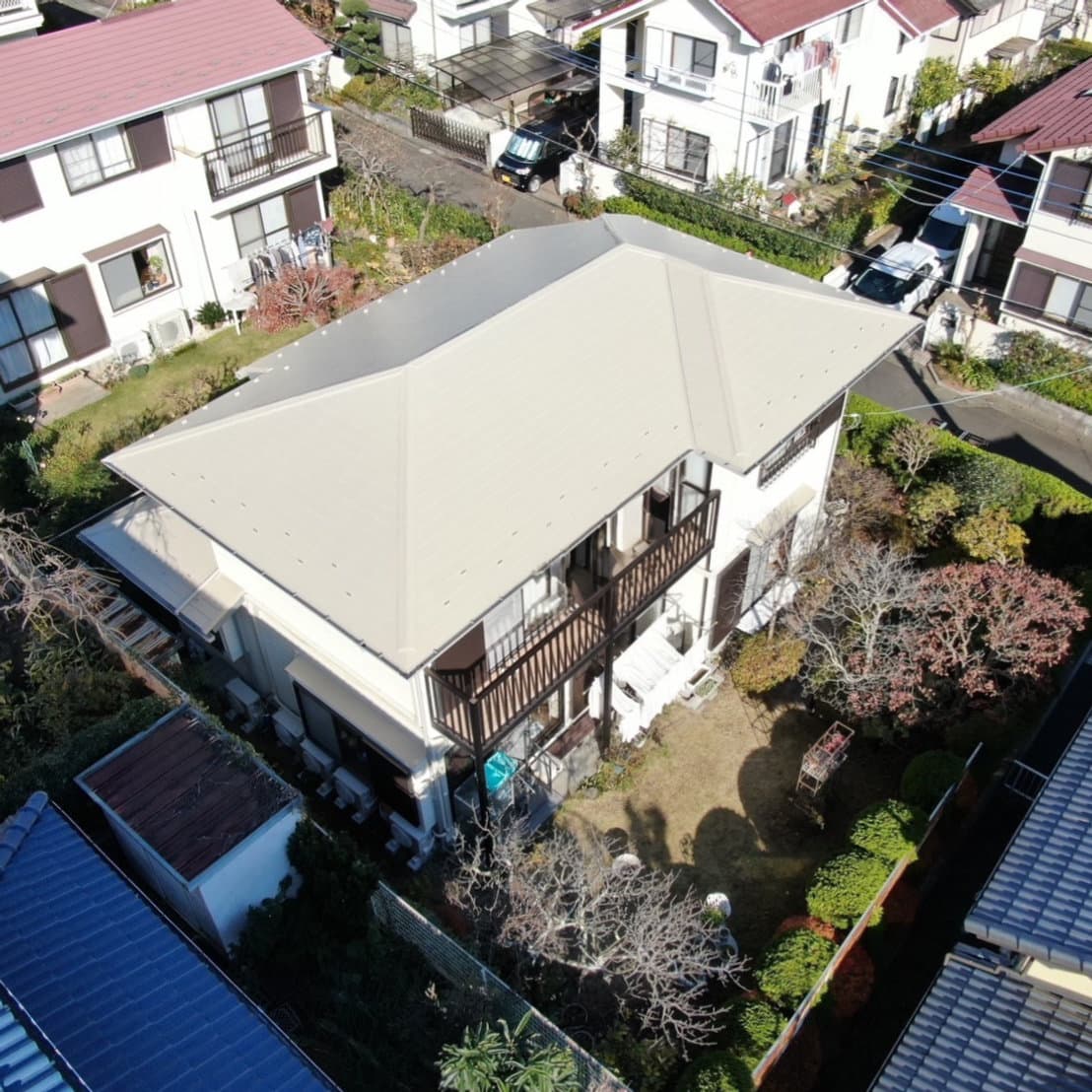 厚木市 A様邸 屋根塗装・外壁塗装・雨樋交換 施工後の様子