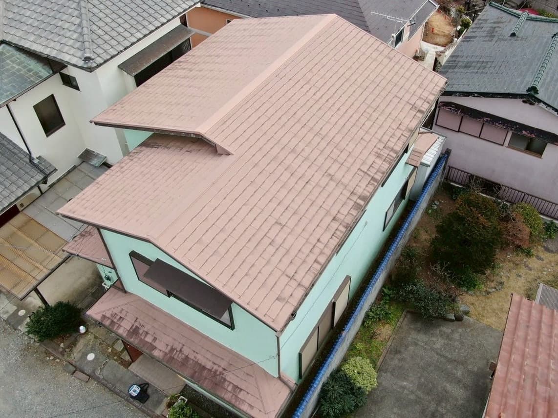 小田原市 A様邸 屋根塗装・外壁塗装・板金工事 施工前の様子